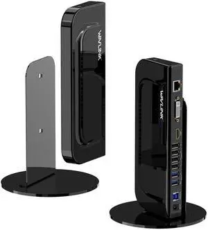 Docking Station Dual Monitor, WAVLINK 13-in-1 USB C Docking Station for M1/M2 Mac, Windows, Thunderbolt 3&4, USB4 (Dual Video: HDMI and DVI/VGA/HDMI, Gigabit Ethernet, Audio, Mic, 6 USB Ports)