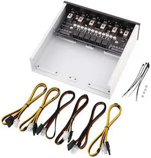 SUNGOOYUE Hard Drive Power Switch Module, 6 Power OutputsDrive Switcher for Desktop PC - Hard Drive Selector