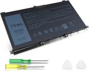 HAIYUNWU 74WH 11.1V Laptop Battery Compatible with 357F9 71JF4 Inspiron 15 7000 7559 7557 7567 7566 7759 i7559 15 5576 5577 INS15PD Series 15-7559 071JF4 P57F P65F 0GFJ6 0357F9
