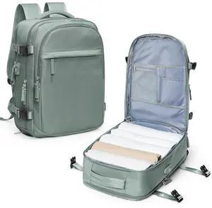 VGCUB Travel Backpack for Women Men Large Work Gym Frontier Airlines Personal Item Bag Business Airport lightweight Daypack Carry on Flight Approved Airplane Backpack Mochilas de Viaje Dark Green