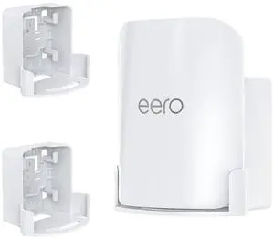 Wall Mount for eero Pro 7 Tri-band Mesh Wi-Fi 7 Router  Space-Saving Holder with Cable Management, Easy to Install Includes Screws, Compatible Only with eero Pro 7 for Wall & Outlet Mounting (2 Pack)
