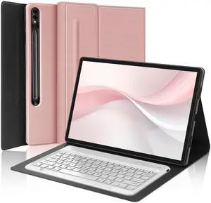 Galaxy Tab S10 Ultra 2024/S9 Ultra 2023/S8 Ultra 2022 14.6 inch Keyboard Case| Slim Case with Detachable Wireless Bluetooth Keyboard| Protective Folio Stand Cover with S Pen Holder| Auto Sleep/Wake