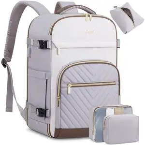 LOVEVOOK Travel Backpack for Women,50L Carry On Backpack for Airplanes,18 Inch Laptop Personal Item Travel Bag,TSA Approved Carry On Luggage,Waterproof Weekender Business Hiking Bag