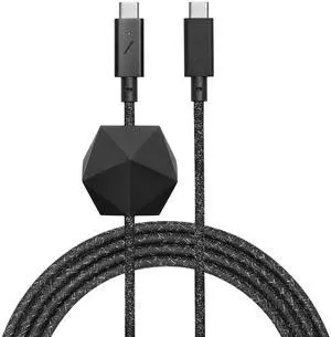 Native Union Type-C Desk Cable  USB-C to USB-C 8ft Ultra-Strong Non-Slip Charging Cable with Anchor Weight Compatible with iPhone 16, MacBook Pro 14" M3, Air 13"/15", Surface Go 3 (Cosmos)
