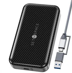 SETMSPACE External Hard Drive, External SSD 1T, Portable Hard Drive 20Gbps | 2060MB/s, USB C Hard Drive for Storage and Backup, High-End Solid State External Hard Drive for Mac, Xbox [LP20-1T]