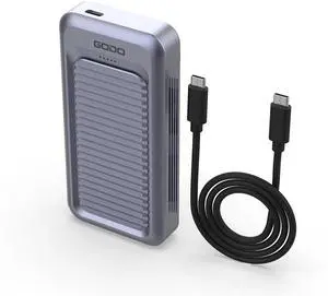 GODO 40Gbps M.2 NVMe SSD Enclosure,Aluminum Type C 4TB USB4.0 Hard Drive Enclosure,Tool Free Installation, Support SSD Size 2230/2242/2260/2280 Compatible with Thunderbolt 4/3/USB4/3.2/3.1/3.0/2.0