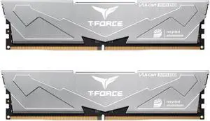 TEAMGROUP T-Force Vulcan ECO DDR5 32GB (2x16GB) 6000MHz (PC5-48000) CL30 Desktop Memory Module Ram for 600 700 Series Chipset XMP 3.0 Silver FLESD532G6000HC30DC01