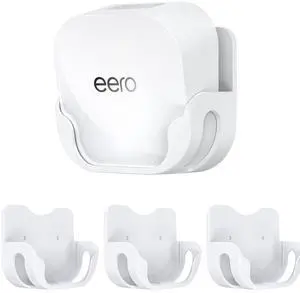 Wall Mount Holder for eero 7 Mesh Router & Extender  Secure Mounting Bracket with Cable Management for Dual-Band Wi-Fi 7 Routers & Smart Home Systems  Effortless Installation, Space-Saving (3 Pack)