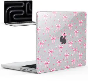 IBENZER Case for MacBook Pro 14 Inch Case 2025 2024 M4 M3 M2 M1 A3112 A3185 A3401 A2918 A2992 A2779 A2442 Pro/Max,Hard Shell Case for Mac Pro 14 (2025-2021),Bow, MT14-BOW
