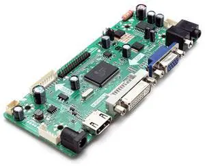 Taidacent Universal LVDS Controller Board 10-65 Inch LCD Screen HDMI DVI VGA to LVDS Driver Board DIY Notebook Display Kit (Single Drive Board)