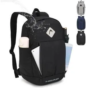 HEAD 30L Waterproof Travel Backpack for Men, 15.6 inch Laptop Backpack, Casual Daypack Backpacks for Sport Gym/Workout/College