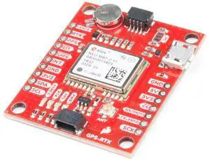 SparkFun GPS-RTK Board - NEO-M8P-2 (Qwiic) High-Accuracy Breakout No Soldering Required Breadboardable Contains a Rechargeable Backup Battery Allowing a Warm-Start decreasing time-to-First-fix