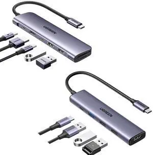 UGREEN Revodok 7 in 1 USB C Hub Bundle with Revodok 5 in1 USB C Hub