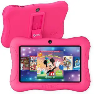 Contixo Kids Tablet V9, 7-inch HD, Ages 3-7, Includes 50+ Disney Storybooks (Value $200), Toddler Tablet with Camera, Parental Controls, Android 11, 32GB, WiFi, Learning for Kids - Pink