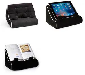 Gifts for Readers & Writers Book Couch iPad Stand | Cushioned Tablet Stand & Book Holder| Reading Pillow for Bed Time | Tablet Lap Rest Cushion | A Fun Gift for Book Lovers