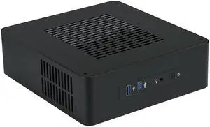 Goodisory TA65 Black Aluminium Desktop HTPC Mini-ITX Computer Chassis Support DC Pico PSU