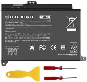 Futurebatt BP02XL 849569-541 Laptop Battery for HP Pavilion Notebook PC 15 Series 15-AU000 15-AU010WM 15-AU018WM 15T-AW000 15Z-AW000