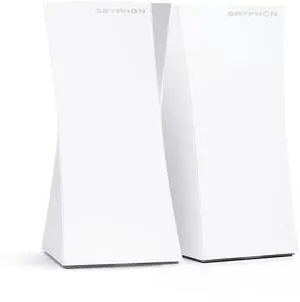 Gryphon Tower Super-Fast Mesh WiFi Router 2-Pack  Advanced Firewall Security, Parental Controls, and Content Filters  Tri-Band 3 Gbps, 6000 sq. ft. Full Home Coverage per Mesh Router