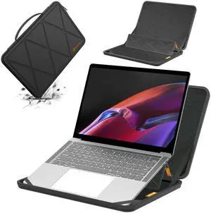 Smatree MS56 Hard EVA Protective Sleeve with Stand for 14 inch HP Pavilion Plus 14t-eh100/14-eh1047nr, for 14 inch ZBOOK Firefly G11/G11 A/G10/G9, for HP mt645 G8/Dragonfly Pro Laptop