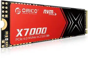 ORICO X7000 1TB NVMe SSD for Gaming, 7100MB/s Read Speed, 17s Response Time, PCIe Gen 4 Internal Drive, PS5 & PC Compatibility, Comes with Heatsink for Enhanced Cooling and Multitasking