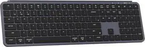 Keychron B6 Pro Full-Size Ultra-Slim Wireless ZMK Custom Keyboard, Triple-Mode 2.4 G/Bluetooth 5.2/Wired Programmable, Lightweight Quiet Key with Numeric Keypad for Mac/Windows, Space Gray