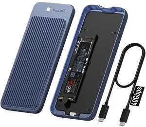 Enhanced USB4 M.2 NVMe PCIe SSD Enclosure - 40Gbps Ultra-Fast Transfer, Tool-Free Setup, Dual-Sided Cooling, Thunderbolt 4/3 & USB4/3.2 Compatible, Fits M1/M2 M3/M4, Supports 2230/2242/2260/2280 SSD