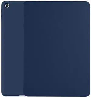 DuraSafe Cases for iPad Air 1st 9.7 Inch 6th 5th Air 2nd [iPad 5 6 Air 1 2 ] Gen A1893 A1822 A1566 A1474 MD785LL/B MD788LL/B MD786LL/B Trifold Soft Silicone Shock Proof Magnetic Flip Case - Navy Blue