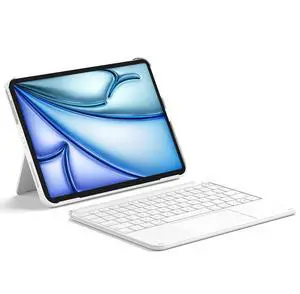 Inateck for iPad 11th/10th Gen Case with Keyboard,for iPad 10th(10.9")/11th Gen(2025 A16),Air 11" M3/M2,Air 6/5/4th,Pro 11 4/3/2/1th,Ultralight Detachable Keyboard with Touchpad, AceTouch White
