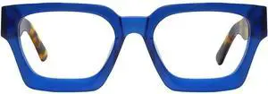 Blue Light Glasses - 98%+UV400 Filter,Acetate Preppy Rectangle Frame for Work/Gaming