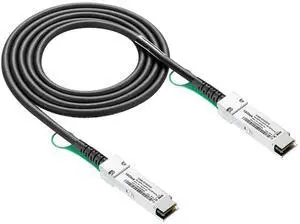 10Gtek 40G QSFP+ DAC Cable - 40GBASE-CR4 Passive Direct Attach Copper Twinax QSFP Cable for Ubiquiti, Dell Force10 CBL-QSFP-40GE-PASS-5M, Supermicro, Mikrotik, Open Switch Devices, 5-Meter(6.5ft)