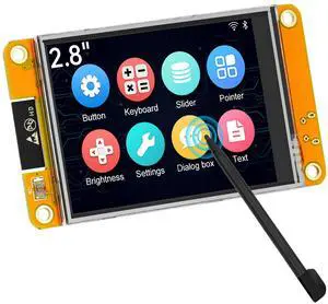 2.8" inch ESP32 Display ESP32-2432S028R ILI9341 Resistive Touch Screen, 240x320 TFT LCD Module WiFi Bluetooth Dual Core ESP-WROOM-32 Development Board for Arduino IDE,2PCS 2.8" inch ESP32 Display ESP32-2432S028R ILI9341 Resistive Touch Screen, 240x320 TFT LCD Module WiFi Bluetooth Dual Core ESP-WROOM-32 Development Board for Arduino IDE,2PCS