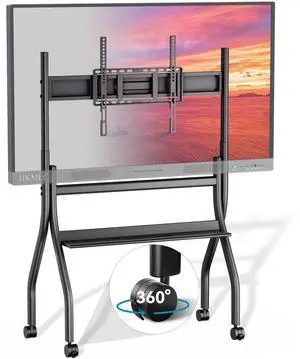 HKMLC Smart Board Stand with Wheels, Mobile Portable Stand for 55 86 Interactive Whiteboard, Design for Office Classroom Home