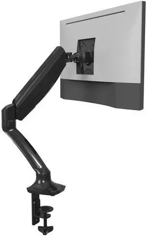 FlexiSpot Single Monitor Stand for Desk Adjustable Spring Vesa Monitor Mount with C Clamp for 10 to 27 Inch Computer Screens Heavy Duty Monitor Arm Hold up to 3.3 to 11lbs, Black