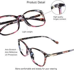 VisionGlobal Save 30% on Two Pairs Blue Light Blocking Glasses (Nola Pink & Days Tortoise)