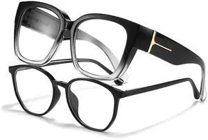 LVIOE Fit Over Blue Light Filter Glasses for Women Men, Oversized Blue Light Blocking Glasses to Wear Over Eyeglasses LB7511