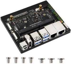 Waveshare Jetson Orin Nano/NX Super Dual Ethernet Base Board  Compatible with Jetson Orin Nano and Jetson Orin NX Modules, Designed for N-VIDIA Jetson Orin Nano Super AI Development Kit