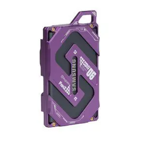 Magnetic Aluminum Expansion Case for Samsung SSD T7 - with 1/4 Screw Mounting(Purple)