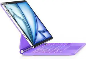 GGQFGTOJ Keyboard Case for iPad Air 13 inch (M3 2025/M2, 2024),iPad Pro 12.9 inch (3/4/5/6th Gen)Magic-Style Magnetic  Floating Cantilever Stand  Backlit Keyboard Case with Multi-Touch Trackpad