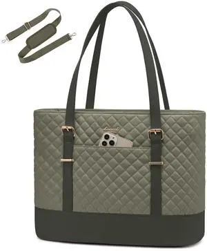 LOVEVOOK Laptop Bag for Women, 15.6 Inch Work Tote Computer Bag With Large Cup Holder, Lightweight Large Laptop Briefcase for Travel, Bussiness, Teacher