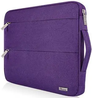 Voova 15.6 16 Inch Laptop Sleeve Case Compatible with MacBook Pro 16 M1/M2/M3/M4 Max 2019-2025, 15.6-16 Hp Lenovo Acer Asus, Waterproof Slim Computer Bag Cover with Handle, Purple
