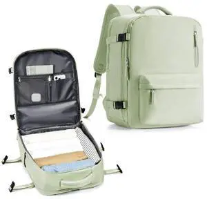 Travel Backpack Women,Carry On Backpack Flight Approved 18x14x8 inches Bag Spirit Airlines Personal ltem,College Sports Hiking Rucksack Waterproof Outdoor Casual Daypack Laptop Blackpack,MintGreen