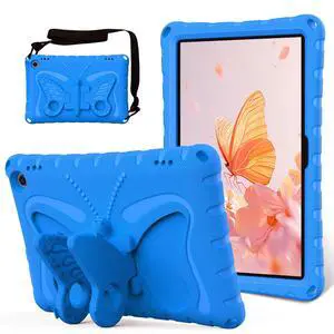 YGTRLKP for Kindle Fire Max 11" (2023) Butterfly Wings Kickstand Kids Girl Tablet Case EVA Material Light Weight Shockproof Rugged Heavy Duty Kids Tablet Case for Kindle Fire Max 11" (2023) (Blue)