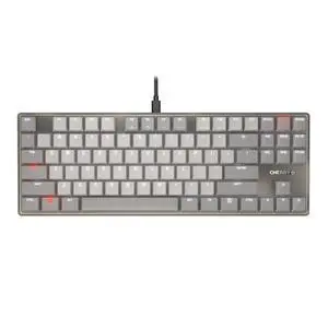 Cherry KC 500 MX LP Mechanical Low Profile Keyboard | Slim Design | White Lighting | PBT Key caps New MX LP 2.0 Switches (Gray, TKL)