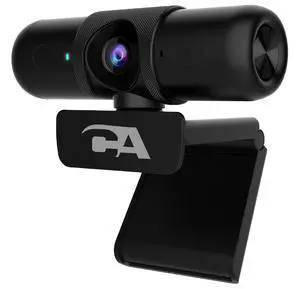 Cyber Acoustics CA Essential Webcam 1080HD-AF  USB Webcam with Microphone for Desktop or Notebooks, 1080p Webcam, HD Auto-Focus and Light Correction, Omni-Directional Microphone (WC-2000)