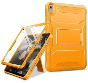 DTTO Case for iPad (A16) 11th Generation 11-Inch 2025, iPad 10th Generation 10.9-Inch 2022, Durable Shockproof Full Body Protective Cover with Built-in Screen Protector, Orange