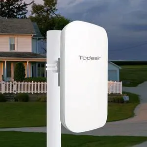 Outdoor WiFi ExtenderWiFi Booster | AI Watchdog | Repeater&AP ModeIP65 Weatherproof | Up to 1200Mbps Dual Band WiFi Repeater | Covers Up to Least 3440 Sq. ft and 30 Devices