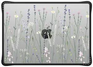 CASETiFY Impact MacBook Pro 14" (M1-M5) Case [Cushioned Impact Corners/Scratch-Resistant/Anti-Slip Grip] - Gigi Garden Florals - Clear Black