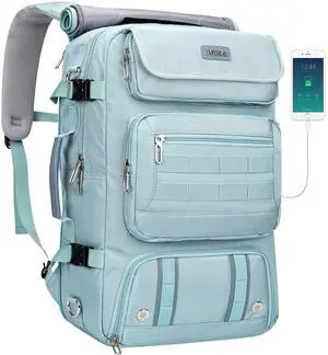 PIJUSHI Travel Backpack for Women Carry on Duffle Bag Backpack For Airplanes Luggage Rucksack with Shoe Compartment(PE048 Blue)