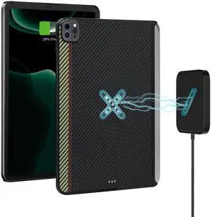 PITAKA iPad Pro 11 Inch Case for iPad Pro 11 Inch 2022/2021, Magnetic Wireless-Like Charging, Magic Keyboard Compatible Case Support Apple Pencil 2 Charging, 1500D Aramid Fiber Made, Overture