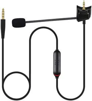 Xivip QC35 Mic Replacement Compatible with Bose QC35 & QC35 II Headphones, Detachable Boom mic 2.5mm to 3.5mm with Mute Switch for Xbox One, PS4, PS5, PC (4 FT)